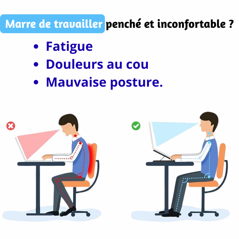 NOVYRA™ – Support d’ordinateur portable en alliage d’aluminium